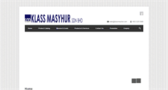 Desktop Screenshot of klassmasyhur.com
